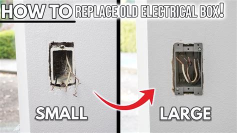 remove metal receptacle box|drywall electrical box replacement.